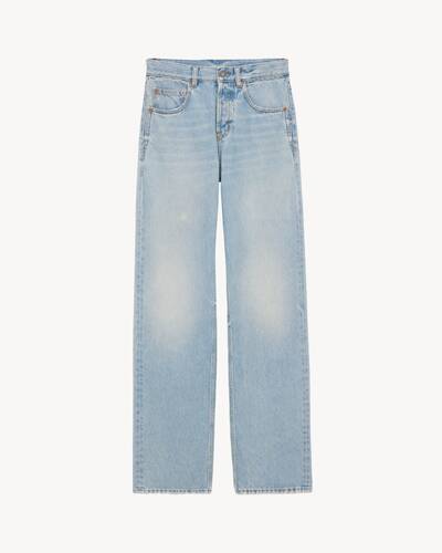 baggy jeans in michigan blue denim | Saint Laurent | YSL PT