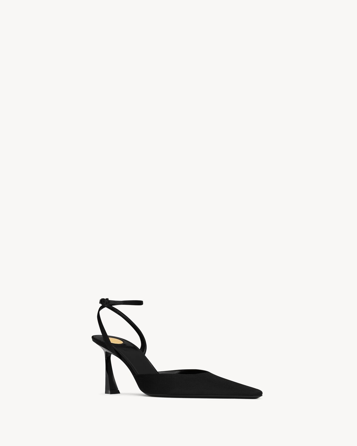 AIMÉE Slingback-Pumps aus Satin-Crêpe