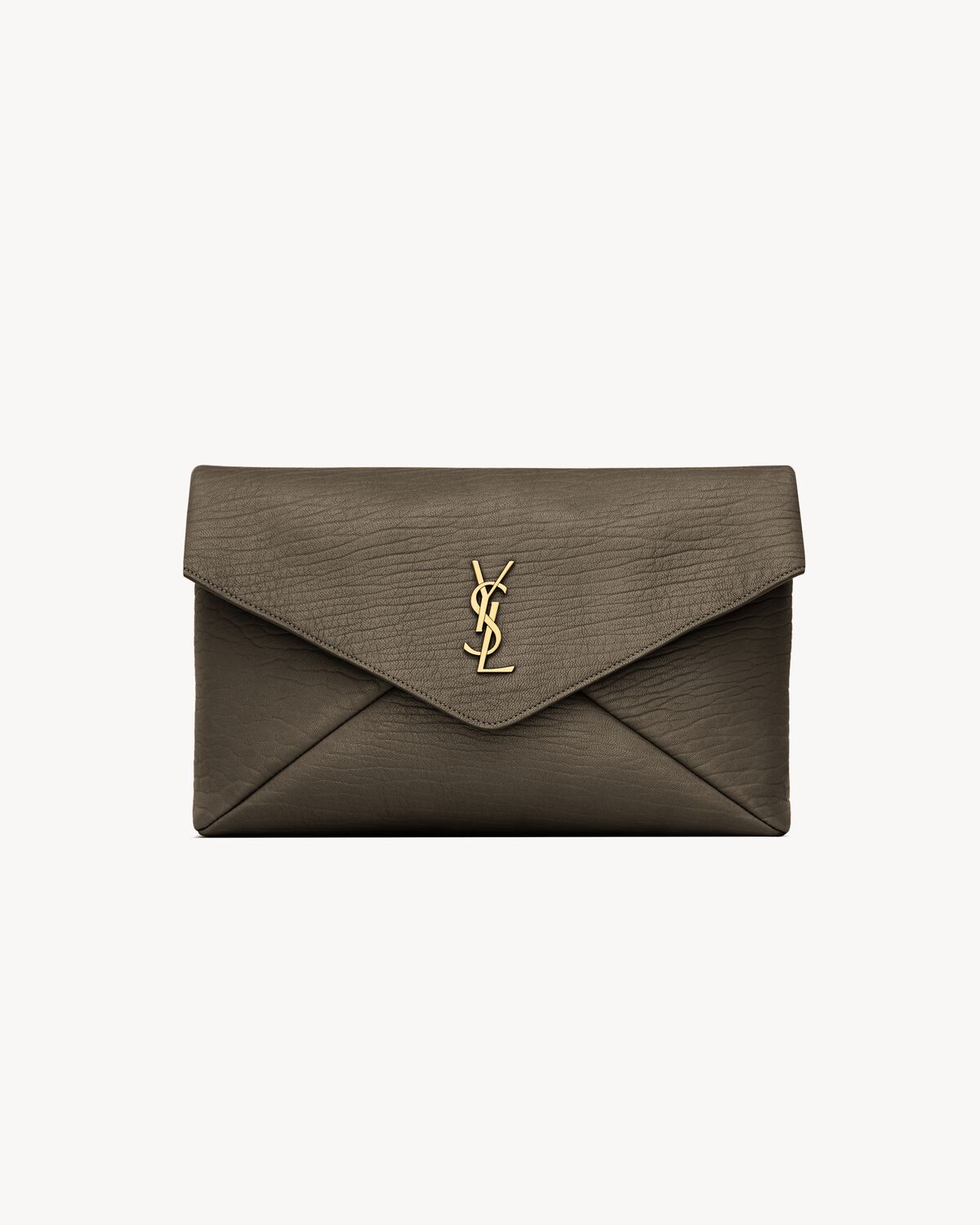 CASSANDRE grande pochette enveloppe en cuir d’agneau