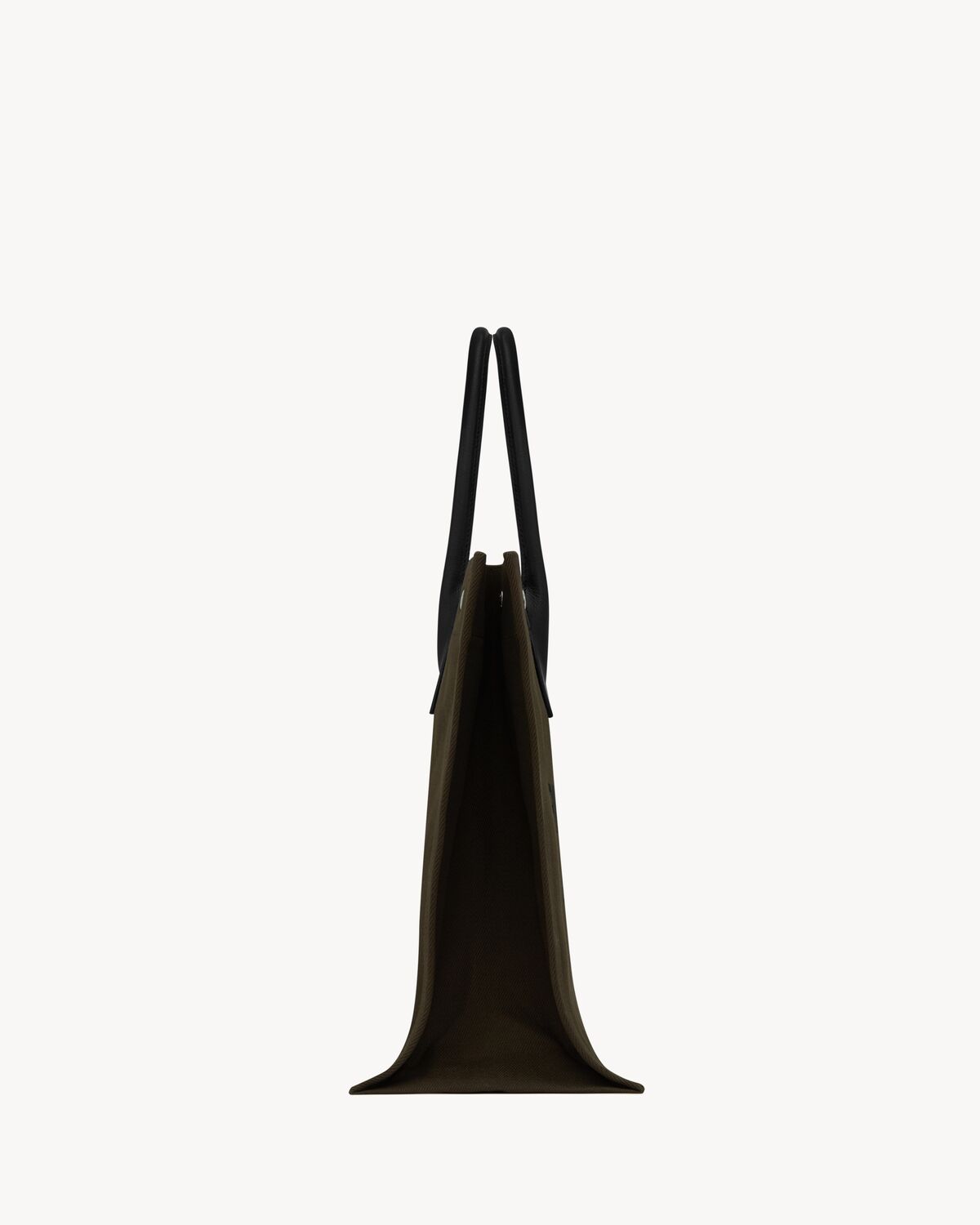 rive gauche grand sac cabas en toile imprimée et cuir