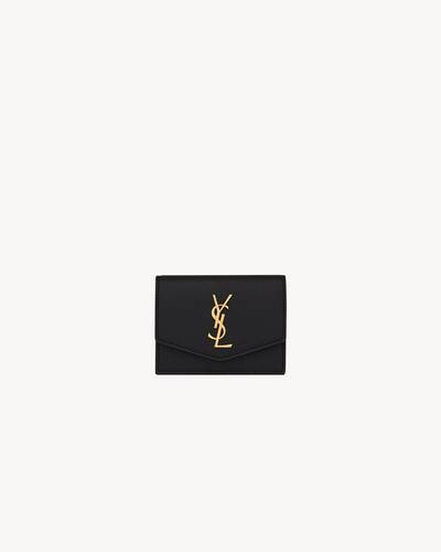 SAINT LAURENT ビジネスカードケース SAINT LAURENT PARIS Business card holder with flap in grain