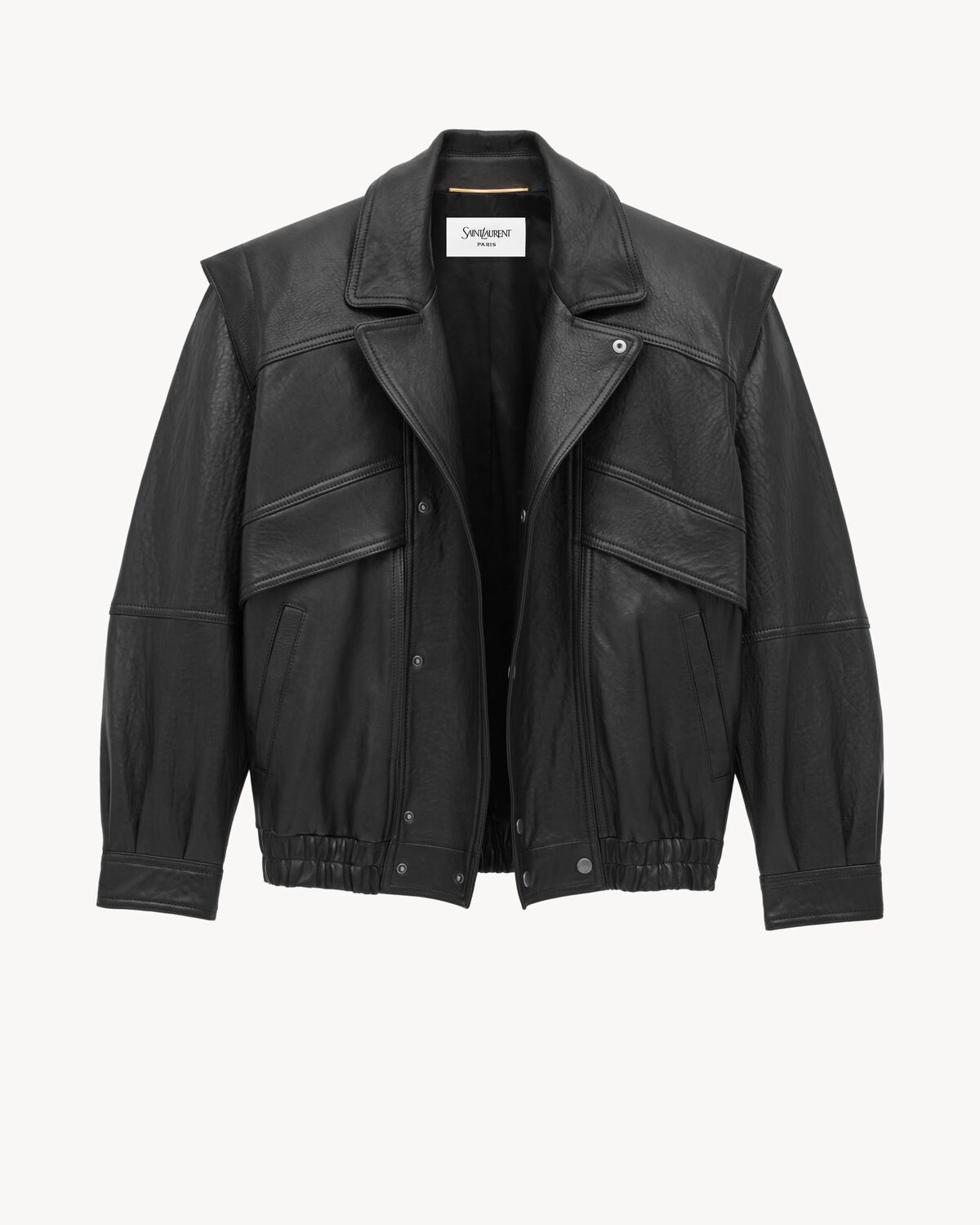 bomber en cuir d’agneau bubble