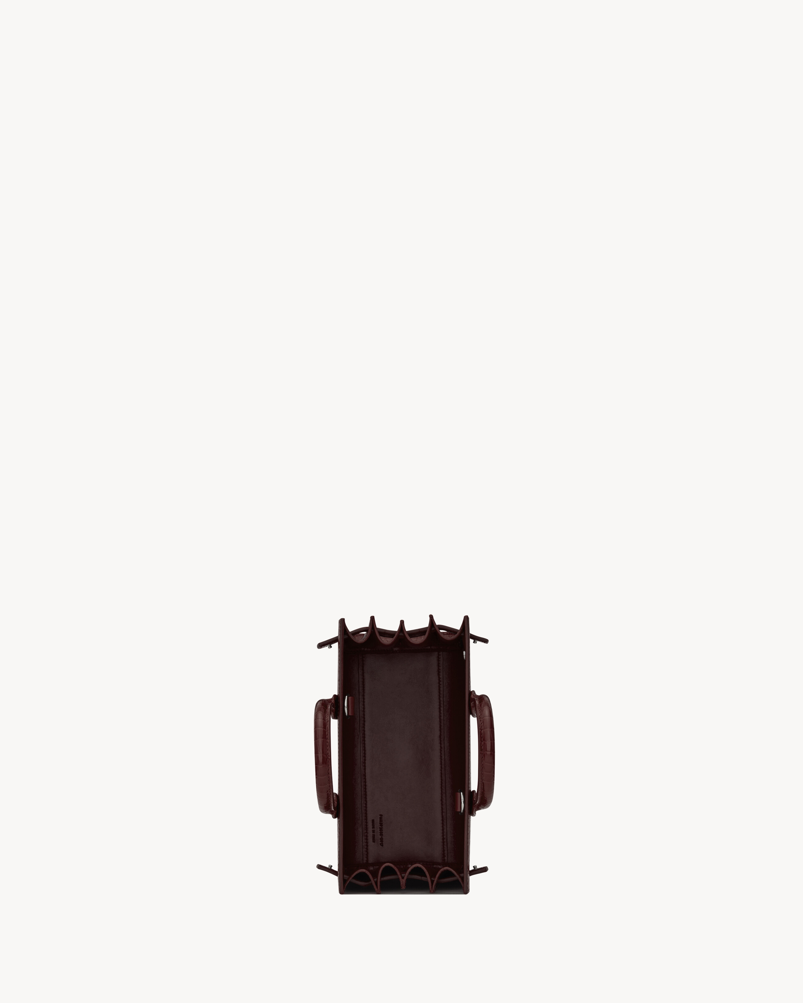 SAC DE JOUR IN CROCODILE-EMBOSSED LEATHER - NANO