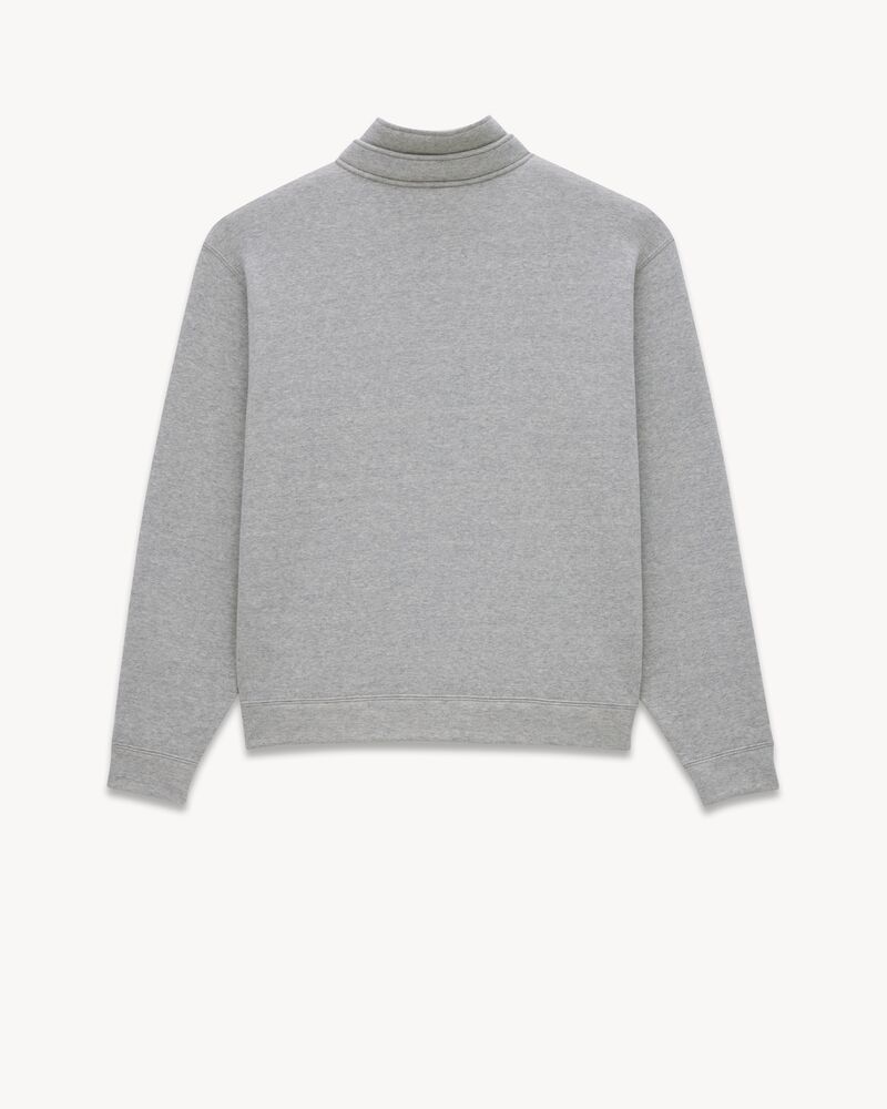 SAINT LAURENT Sweatshirt mit hohem Halsausschnitt