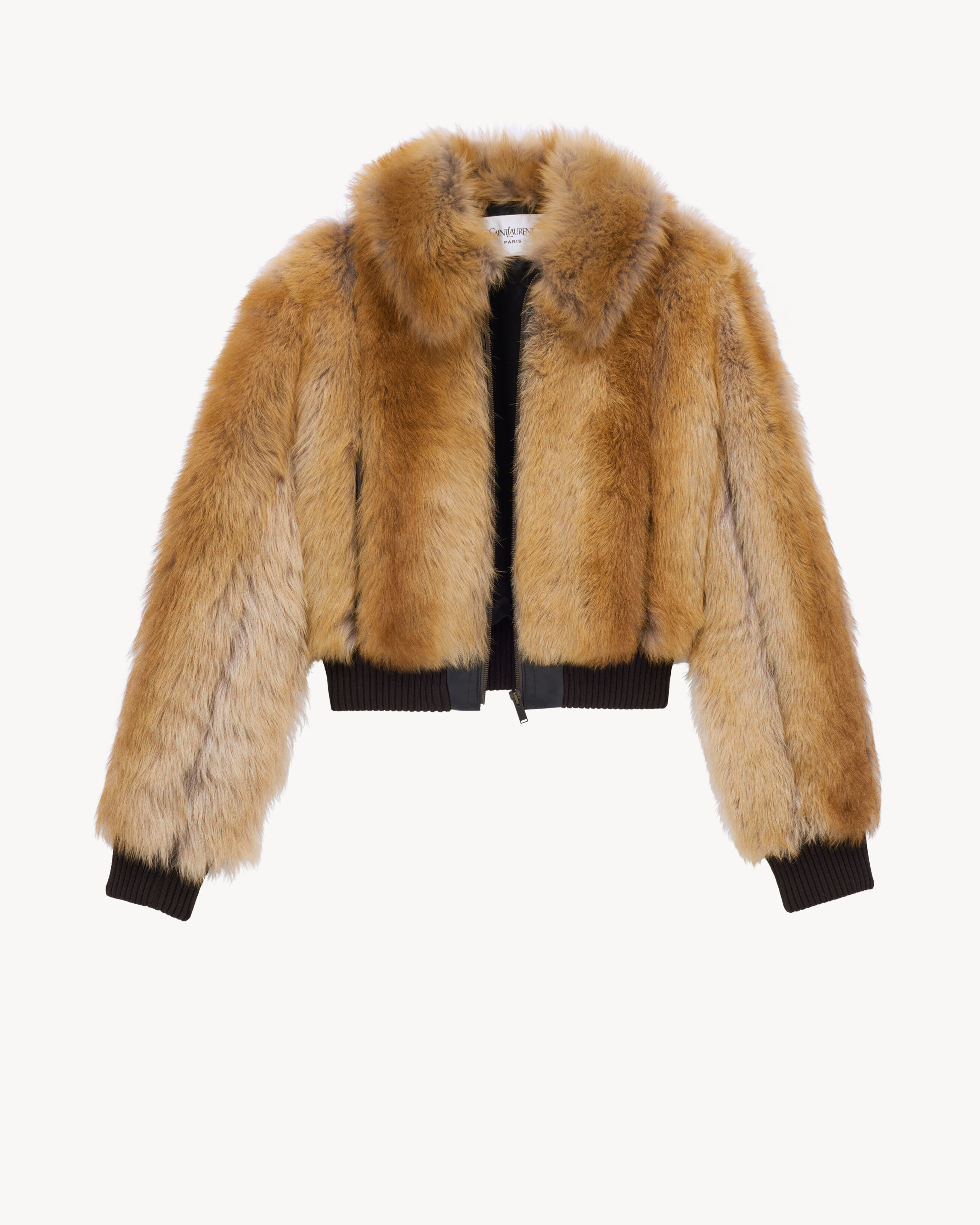 shearling bomber jacket