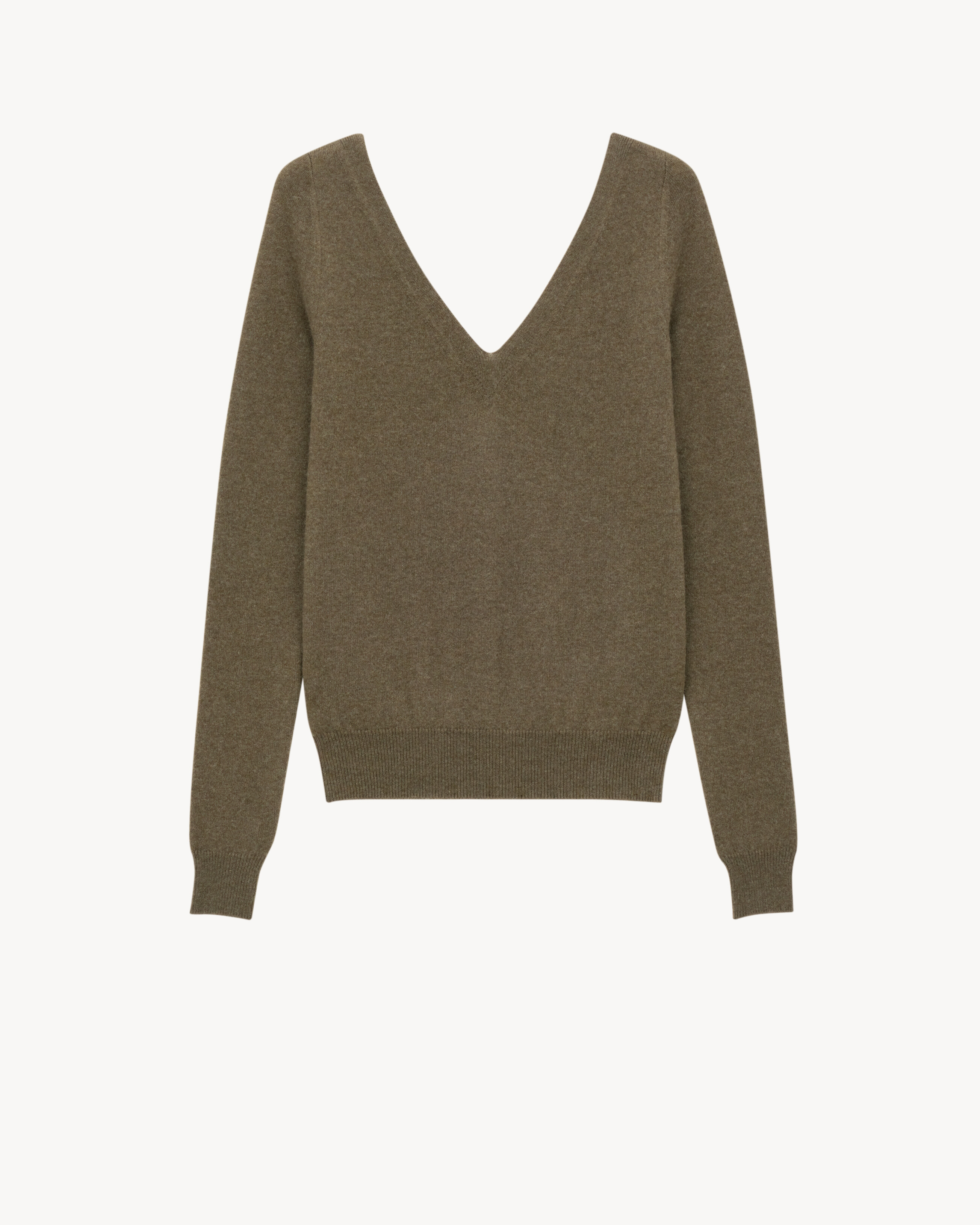 V-neck sweater in cashmere