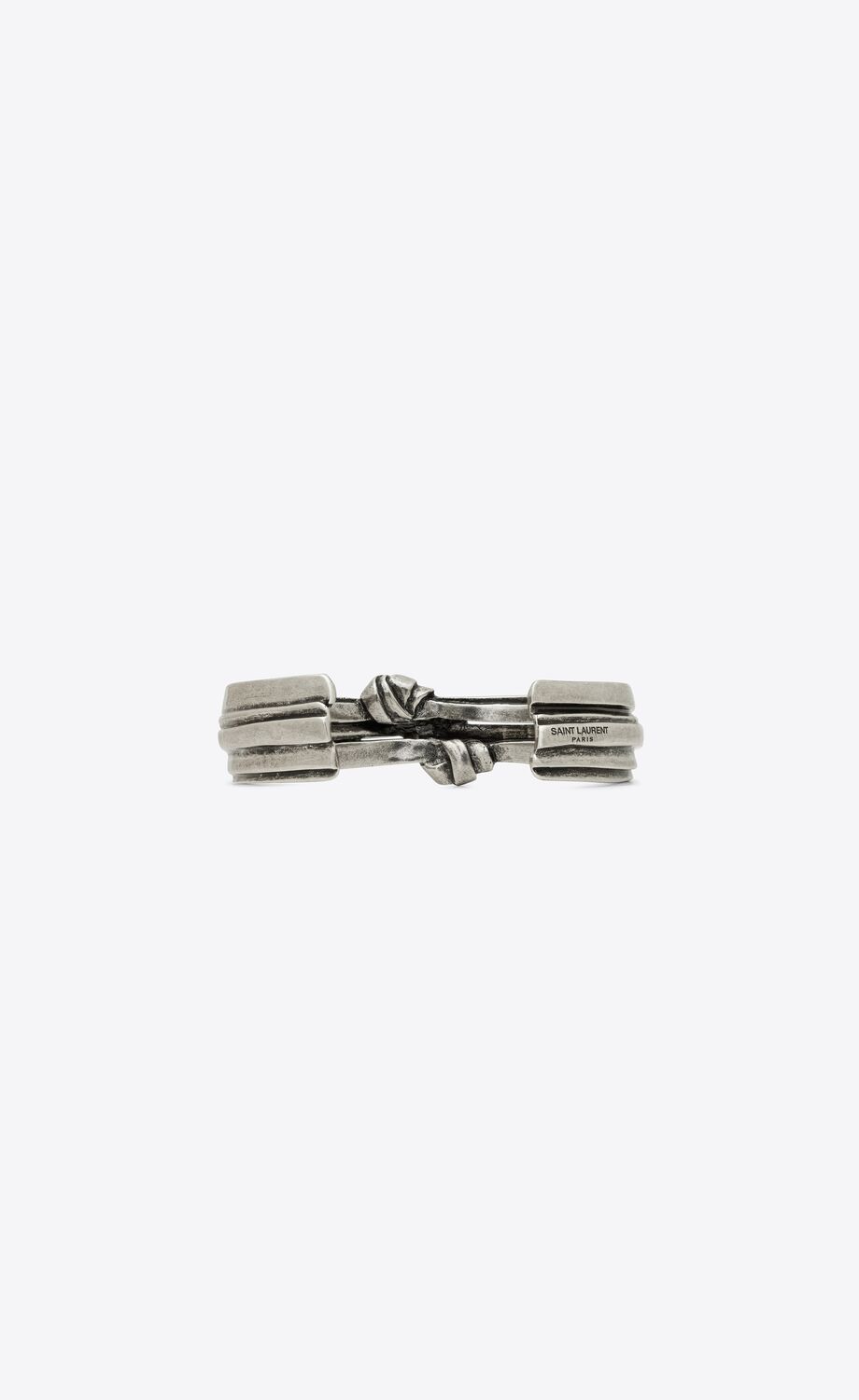 triple knot bracelet in metal