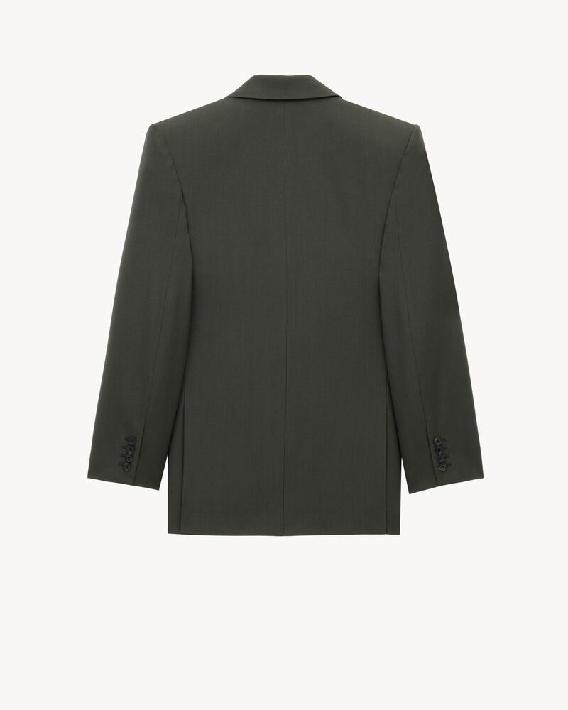 jacket in wool gabardine