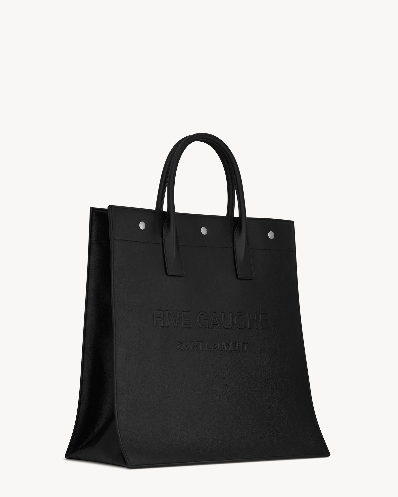RIVE GAUCHE NORTH/SOUTH TOTE BAG IN SMOOTH LEATHER Saint Laurent