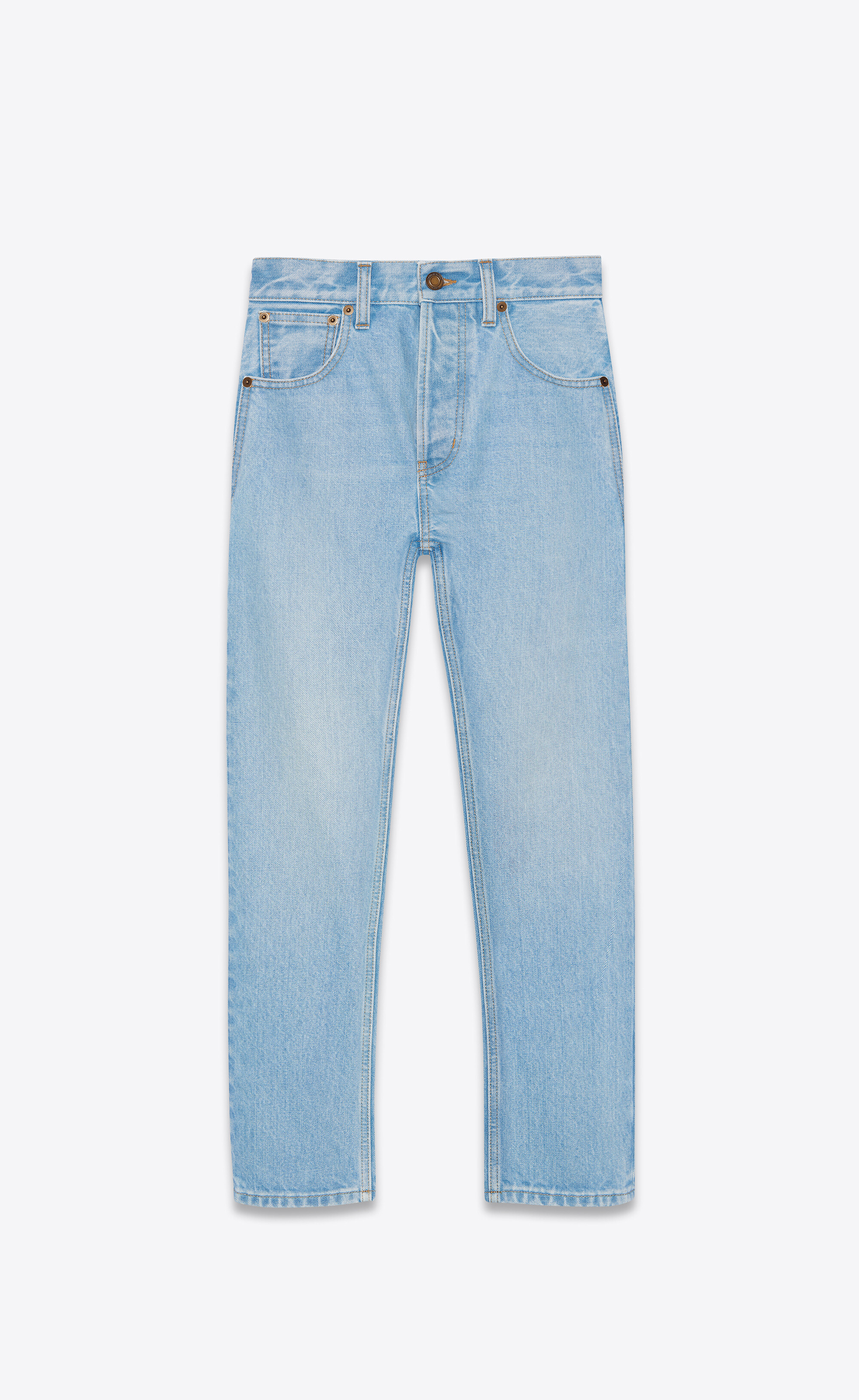 authentic jeans in basic blue denim