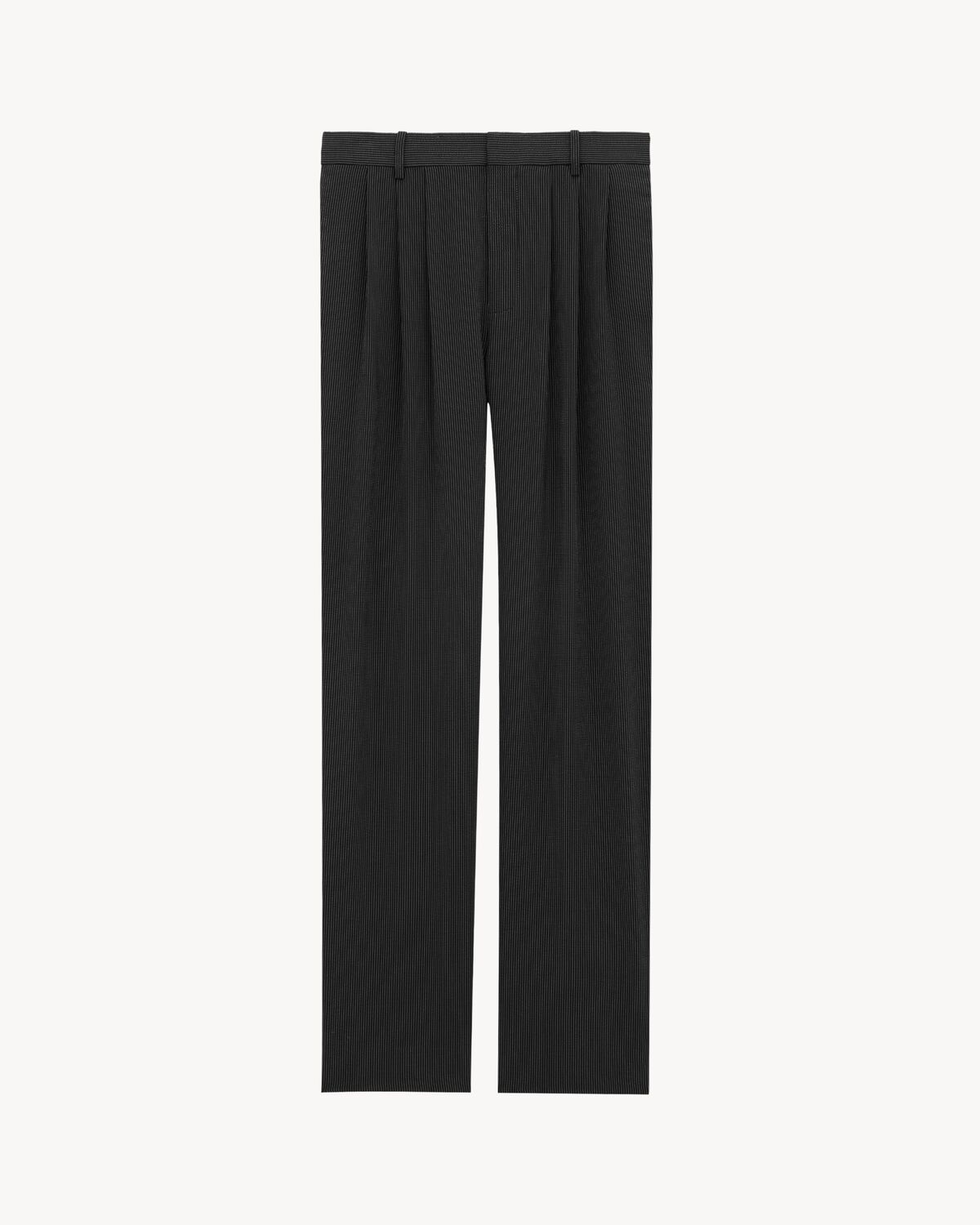 pantalones baggy de lona de rayas