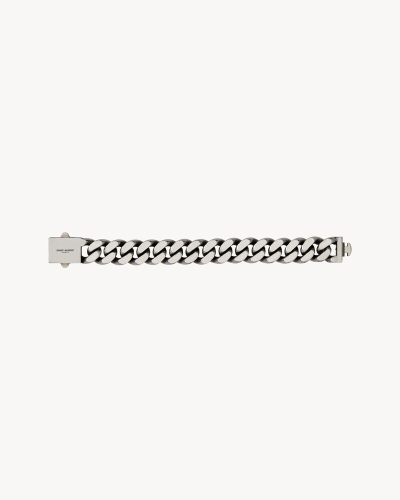 Ysl metal curb chain bracelet Clearance