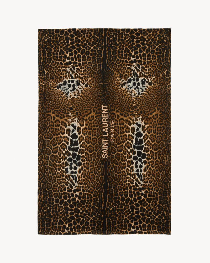 Leopard Bath Towel Saint Laurent United States Ysl Com Leopard Bath Towel Saint Laurent United States Ysl Com