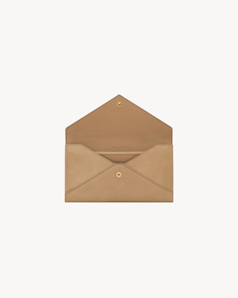 LETTER large wallet in leather