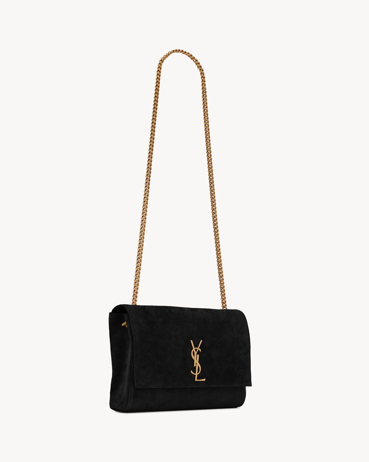 KATE medium Wendetasche aus Veloursleder und Glattleder