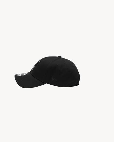 YSL Saint Laurent New Era Collaboration Cap Black 9FORTY Italy Cotton 100%