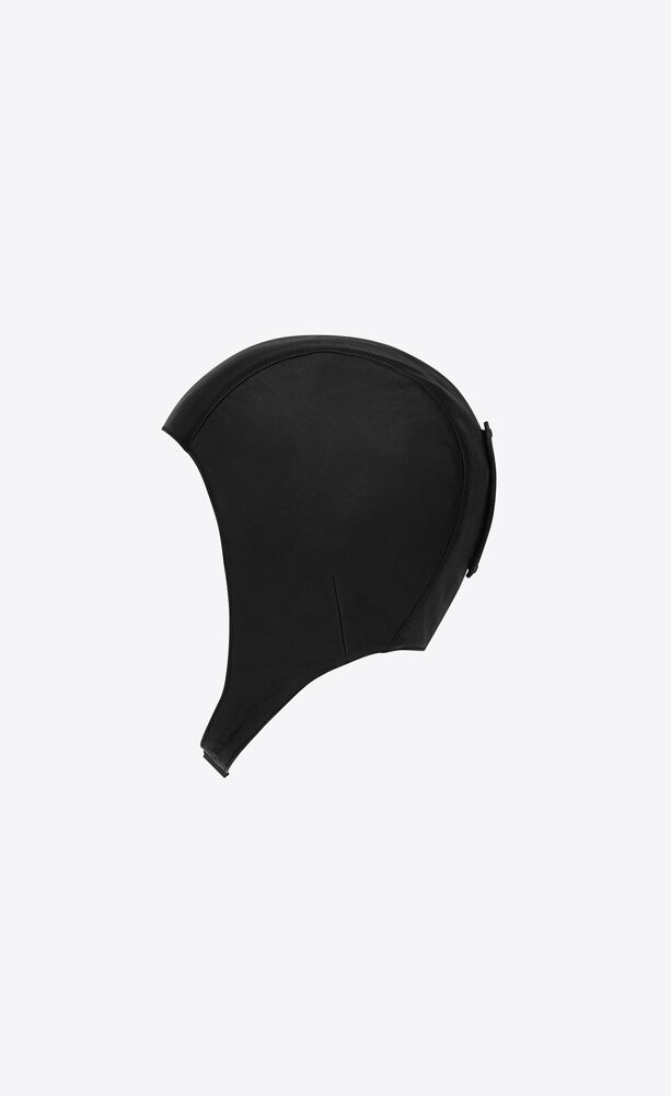 Aviator hat in leather | Saint Laurent | YSL.com