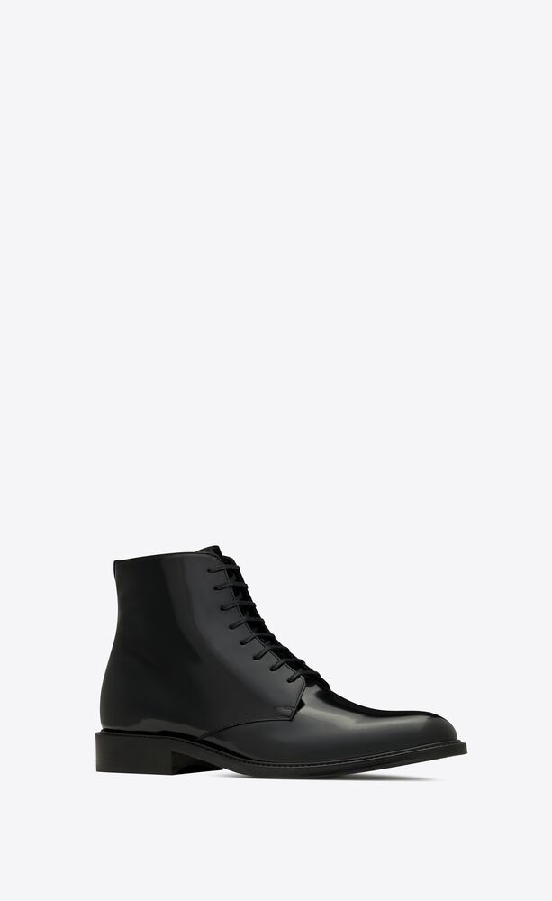leather shiny boots