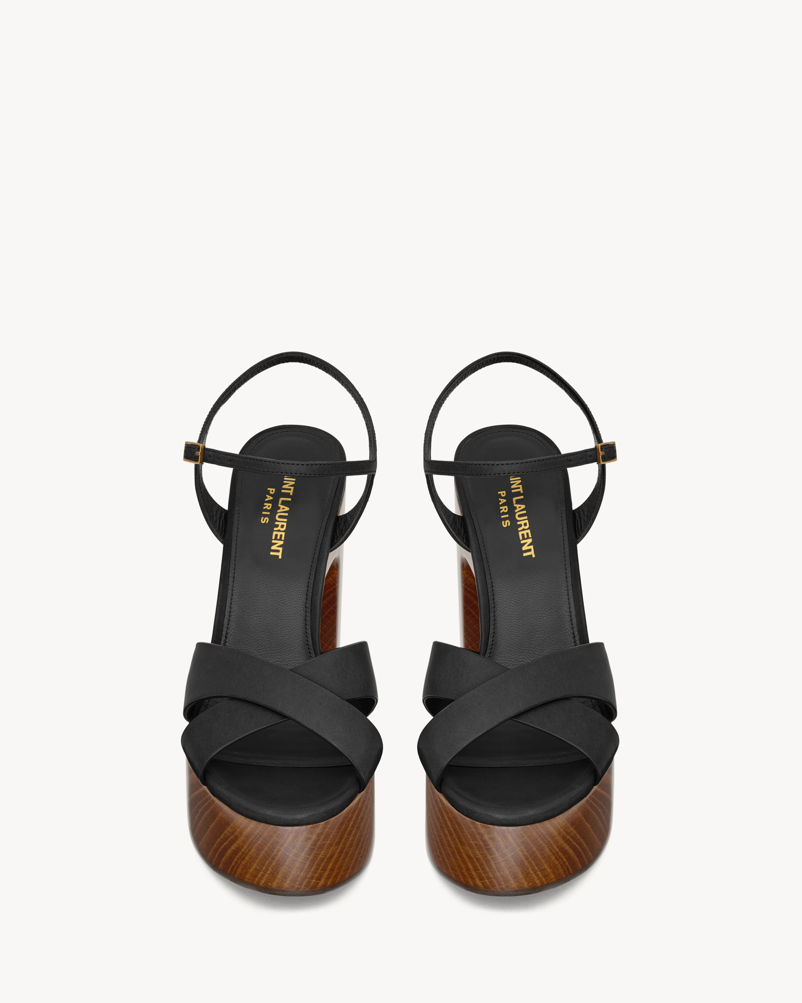 Bianca platform sandals in smooth leather