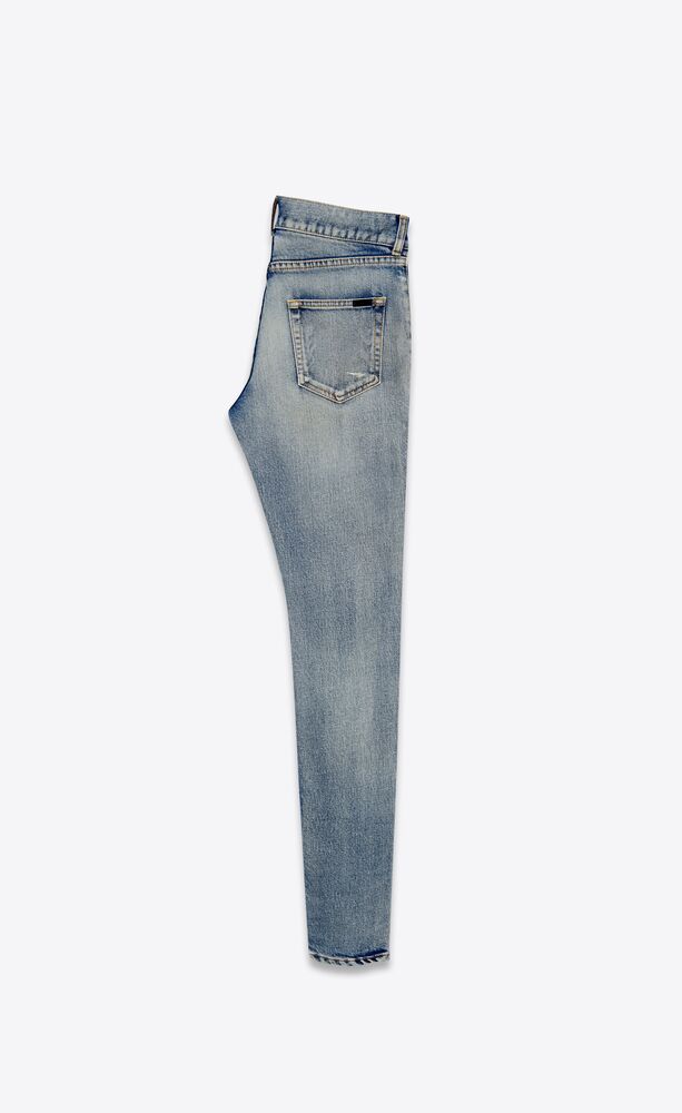 Skinny-fit jeans in santa monica blue denim | Saint Laurent | YSL.com