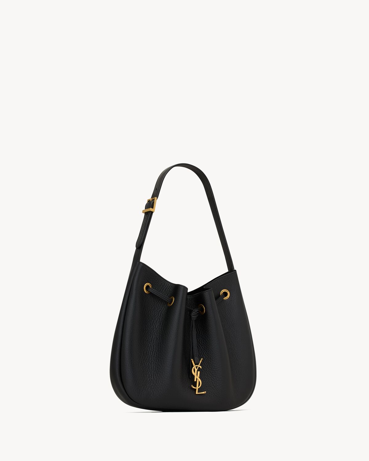 Bolso estilo hobo pequeño Paris VII de piel granulada