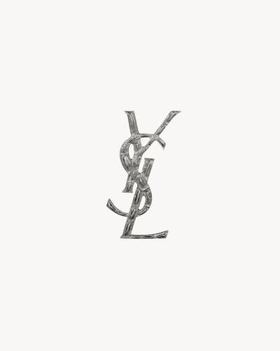 Ysl オピウム クロコダイル ブローチ（シルバートーンブラス） | Saint