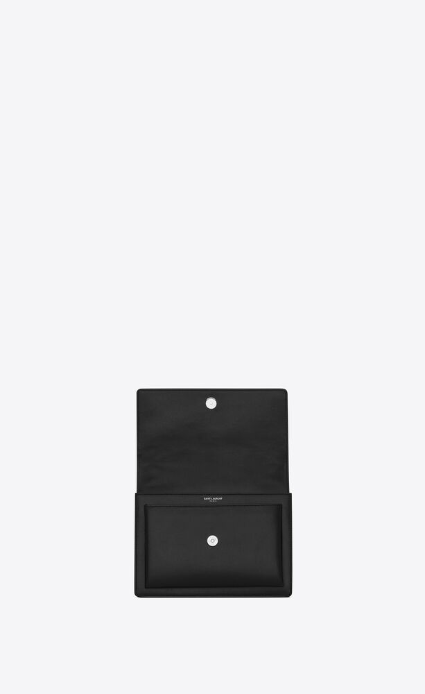 YSL Yves Saint Laurent Sunset Medium in Noir. New with card, box
