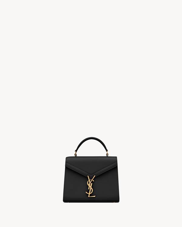 CASSANDRA Mini top handle bag in grain de poudre embossed leather
