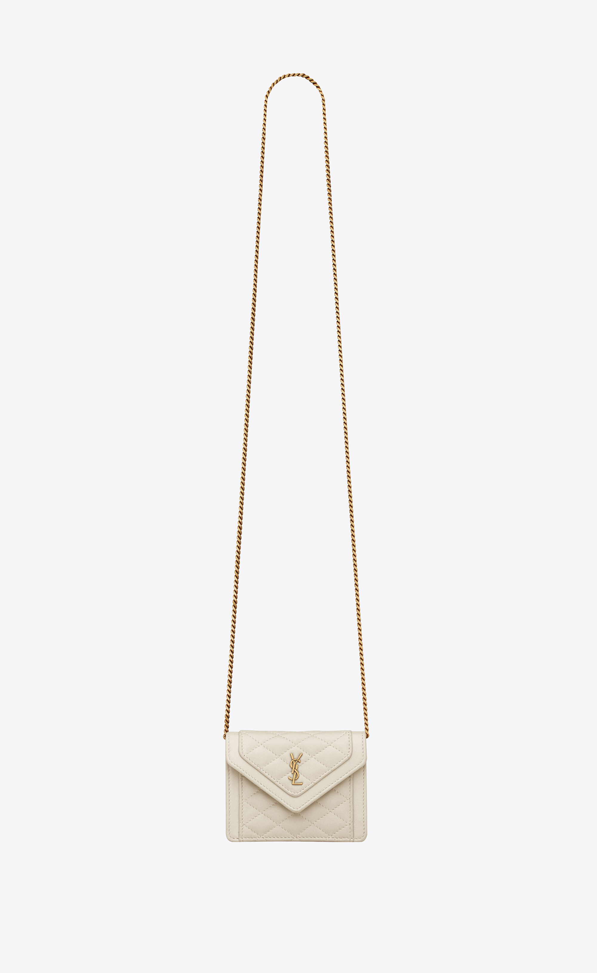 Saint Laurent Gaby Micro Quilted Bag - Neutrals for Women