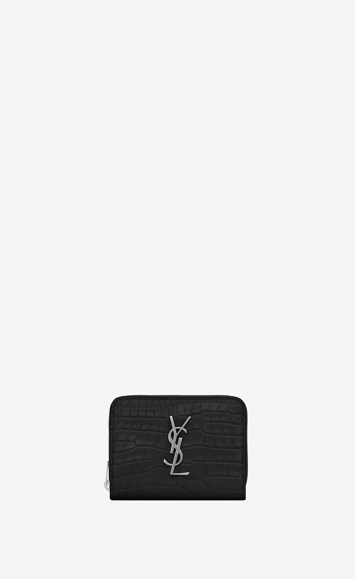 ysl uptown chain wallet crocodile