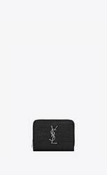 ysl uptown chain wallet crocodile