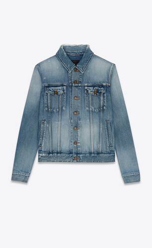 Men S Denim Jackets Jeans Saint Laurent Ysl