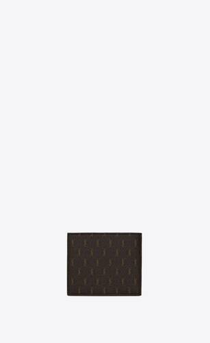 le monogramme east/west wallet in cassandre canvas and smooth leather