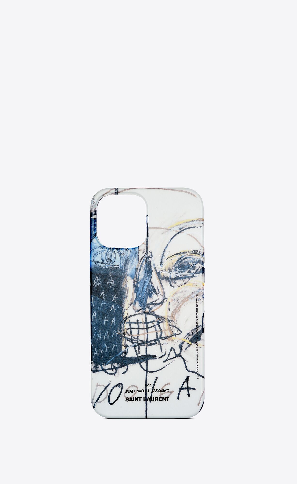 IPhone 12 Pro Max case with a JeanMichel Basquiat print Saint