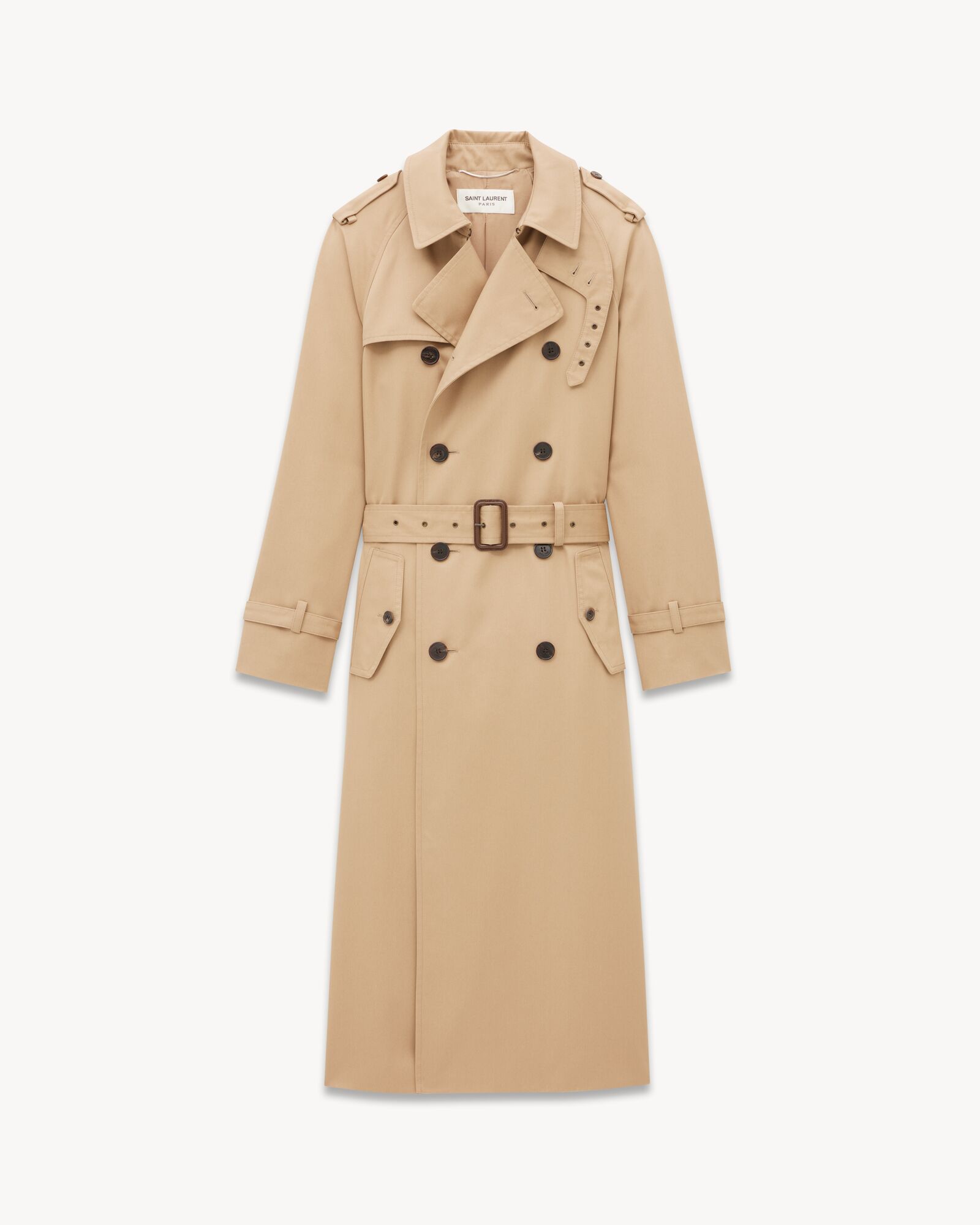 Trench coat in gabardine | Saint Laurent | YSL.com