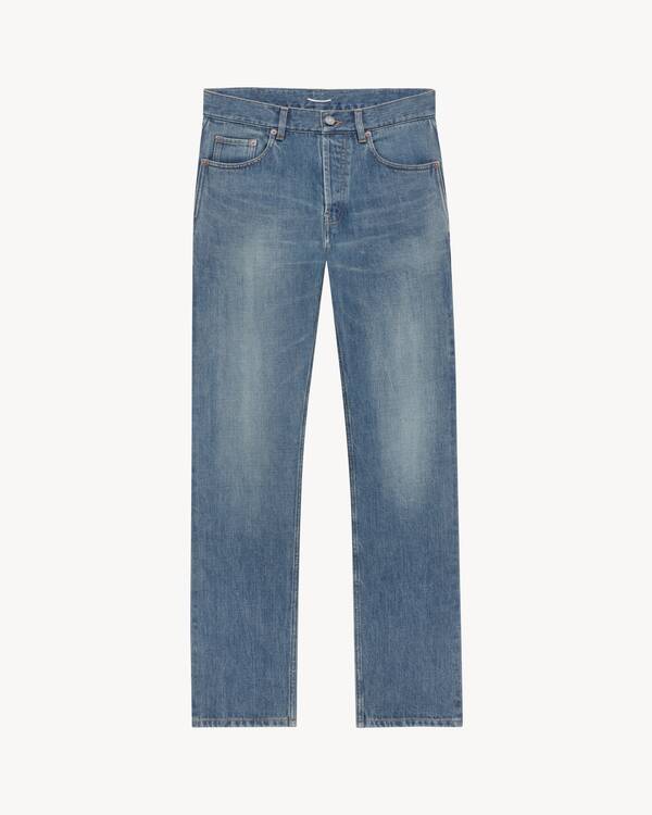【送料&関税込】Saint Laurent Blue Cotton Jeans Slim jean Saint Laurent Blue size 32 US in Cotton - 41493352