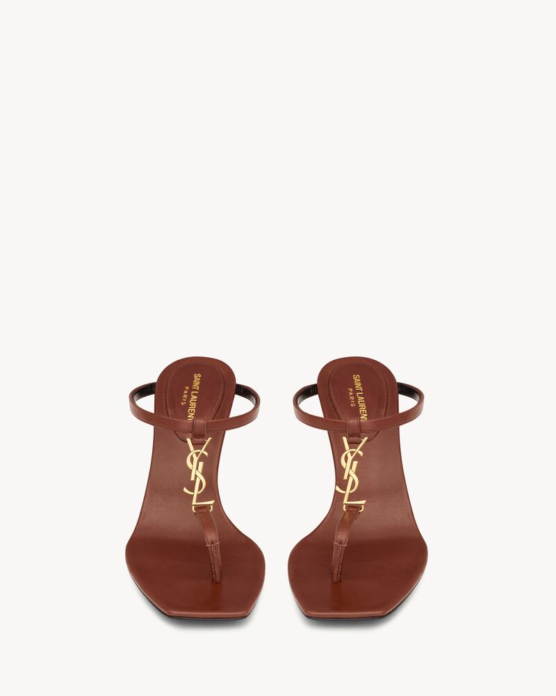 cassandra sandals in smooth leather