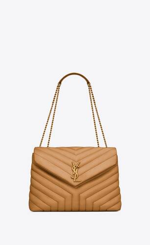 Medium loulou ysl monogram leather chain bag Clearance