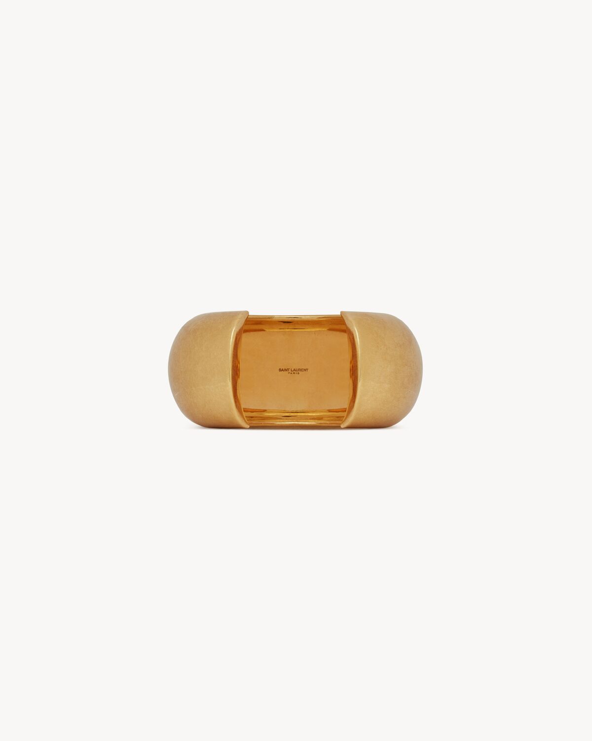 rounded cuff bracelet in metal