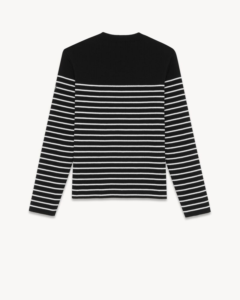 SAINT JAMES STRIPED SWEATER IN WOOL