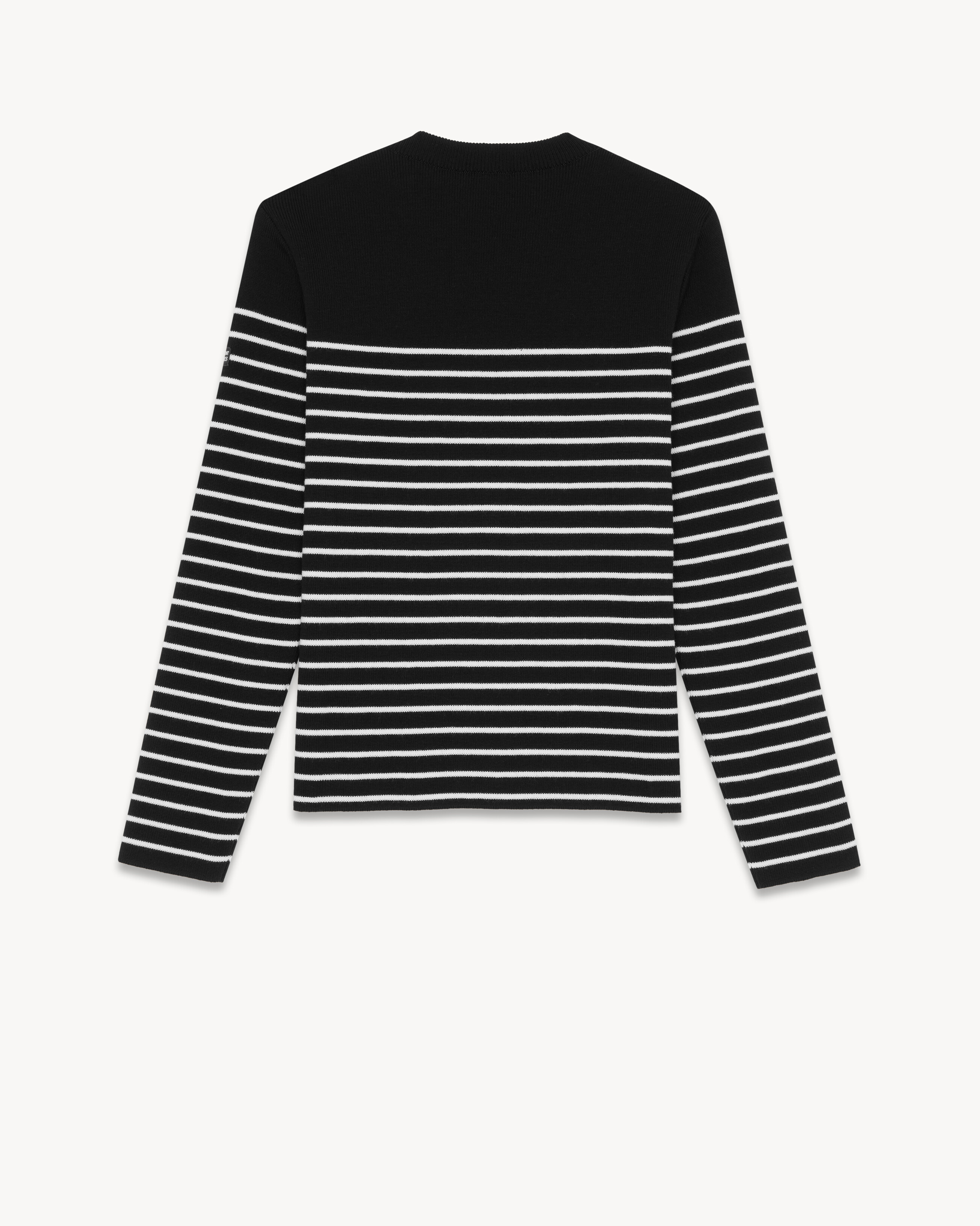 SAINT JAMES STRIPED SWEATER IN WOOL