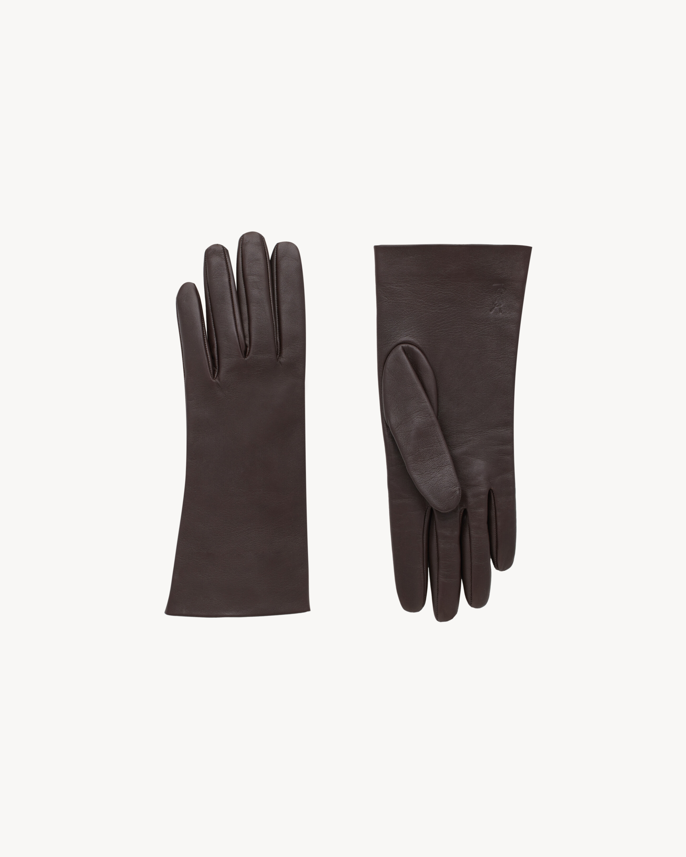 CASSANDRE GLOVES IN LEATHER AND SILK
