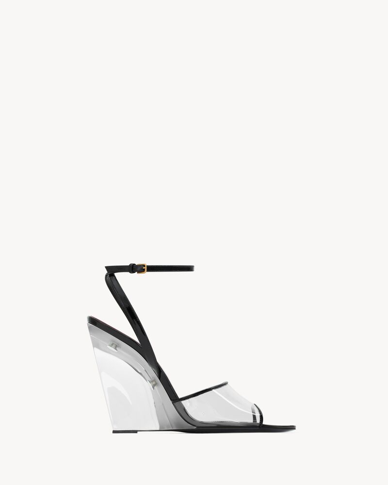 VERA wedges in TPU and patent leather