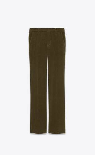 low-waisted pants in corduroy