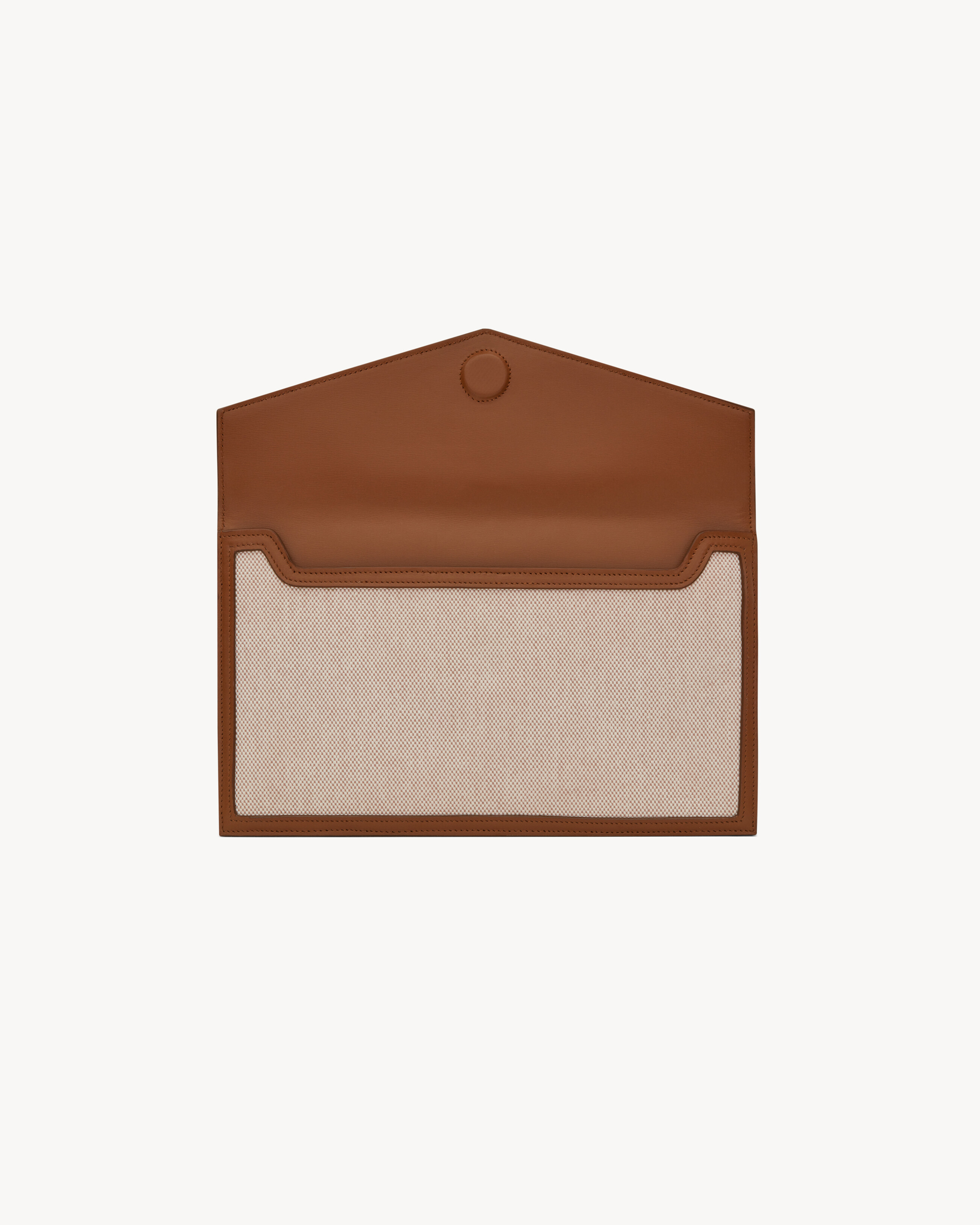 UPTOWN pouch in canvas and smooth leather
