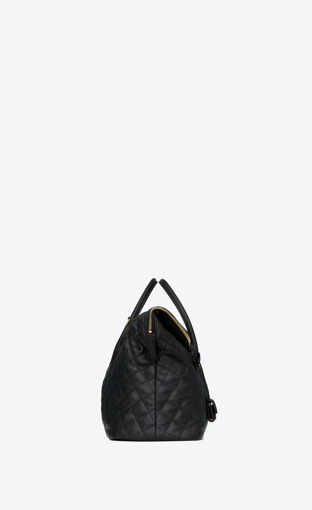 es giant travel bag in quilted leather