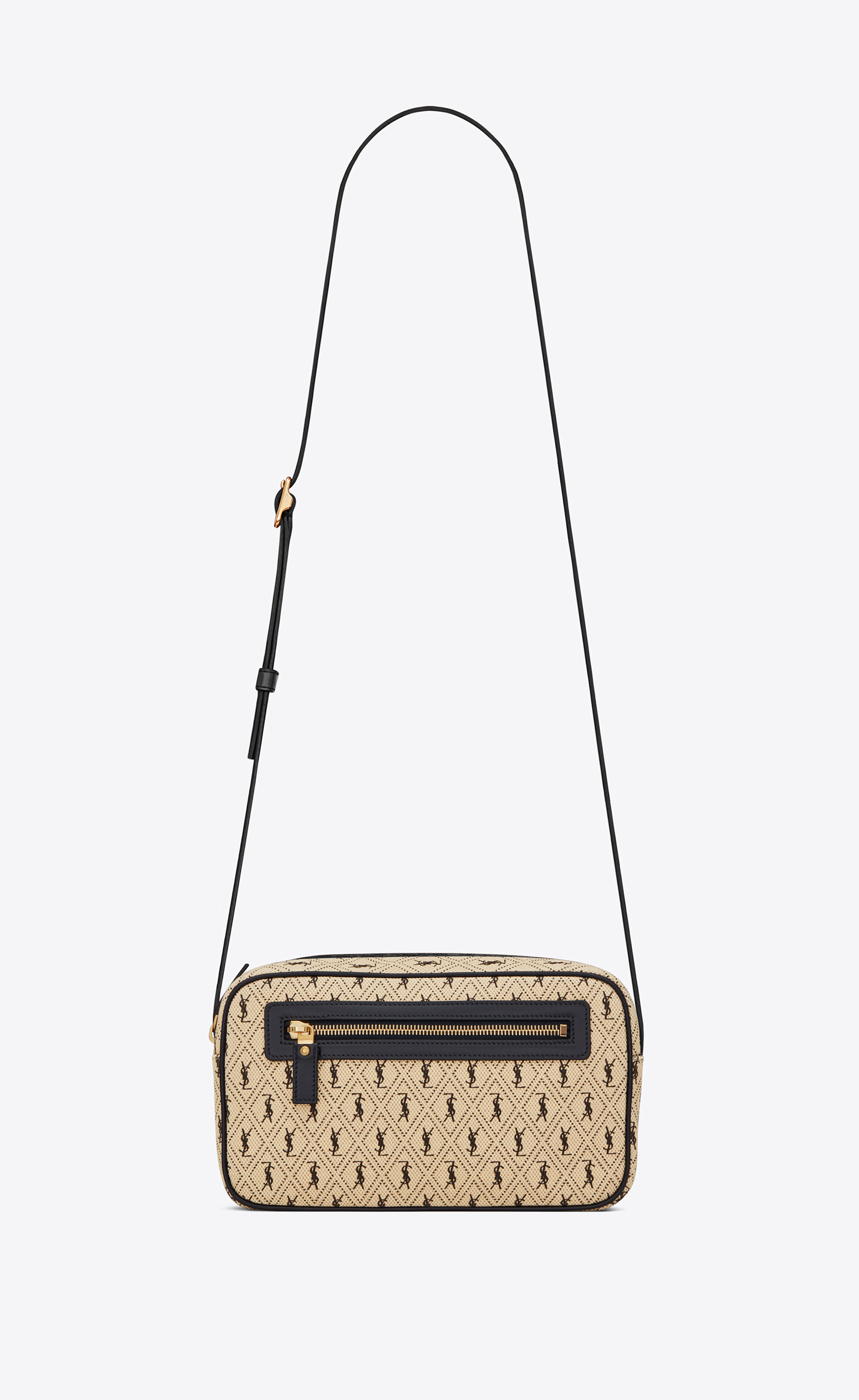 saint laurent monogram canvas camera bag