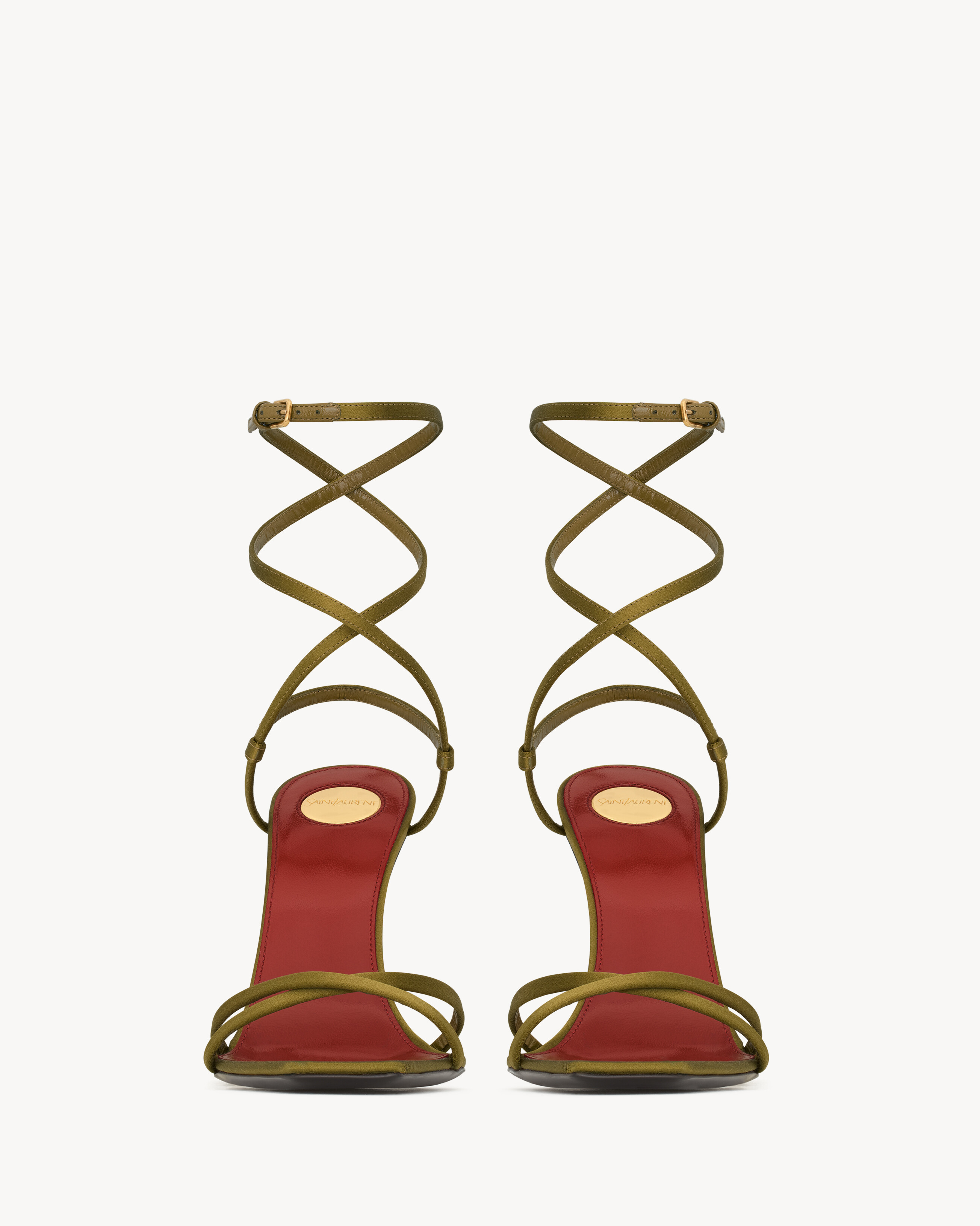 OPYUM sandals in satin crepe