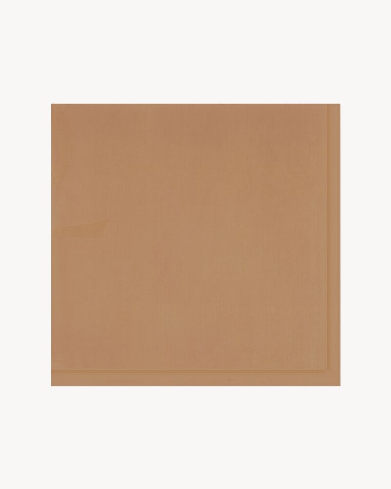 CASSANDRE square scarf in silk charmeuse