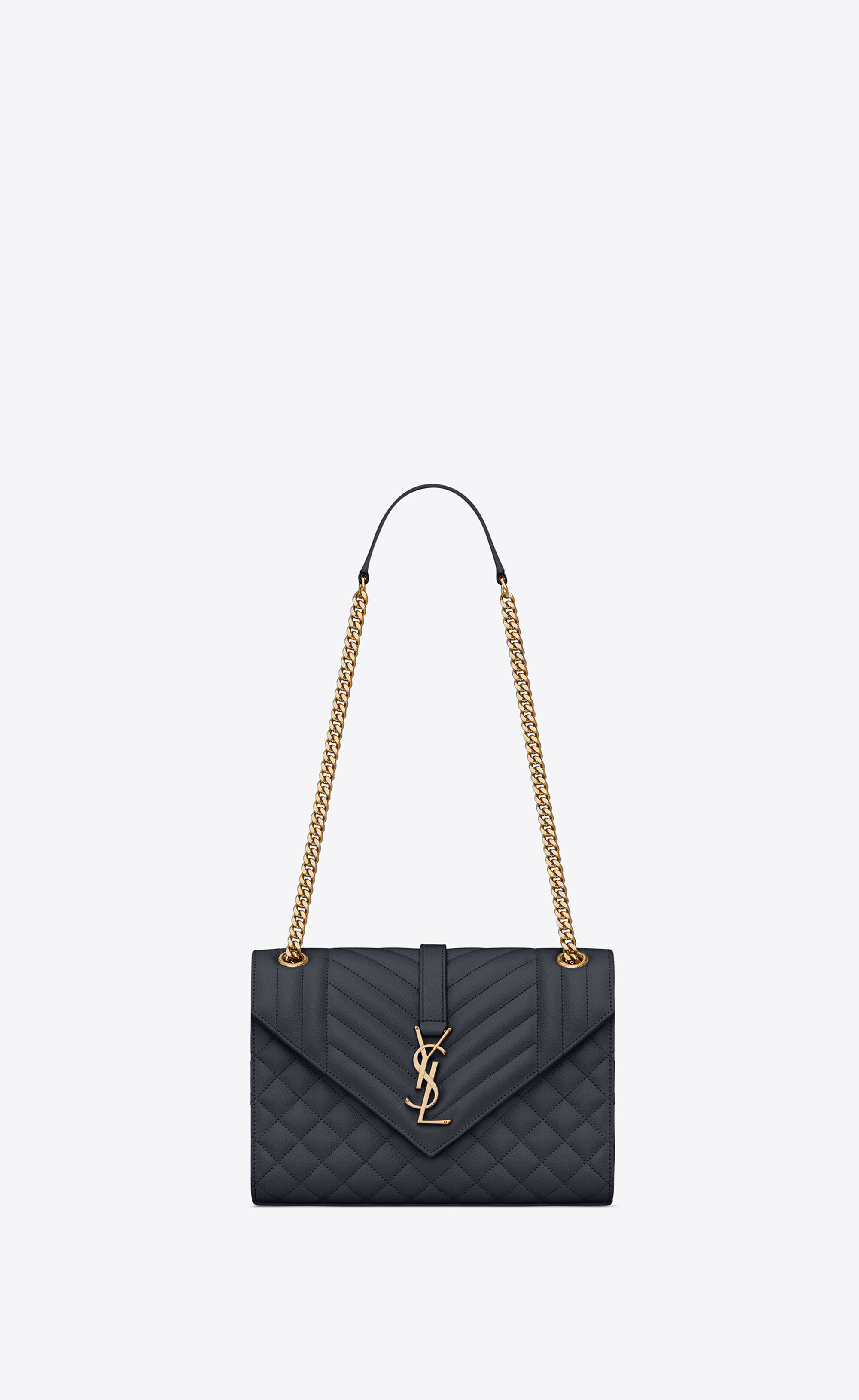 ysl black envelope bag